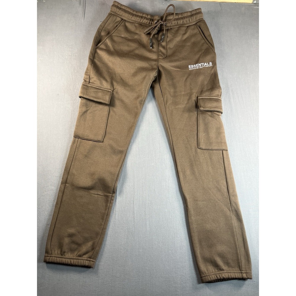 DRU Essentials Cargo Sweatpants Brown Sz Small